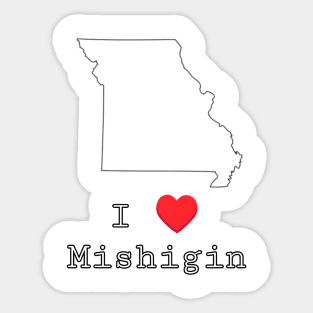 I love Michigan Sticker